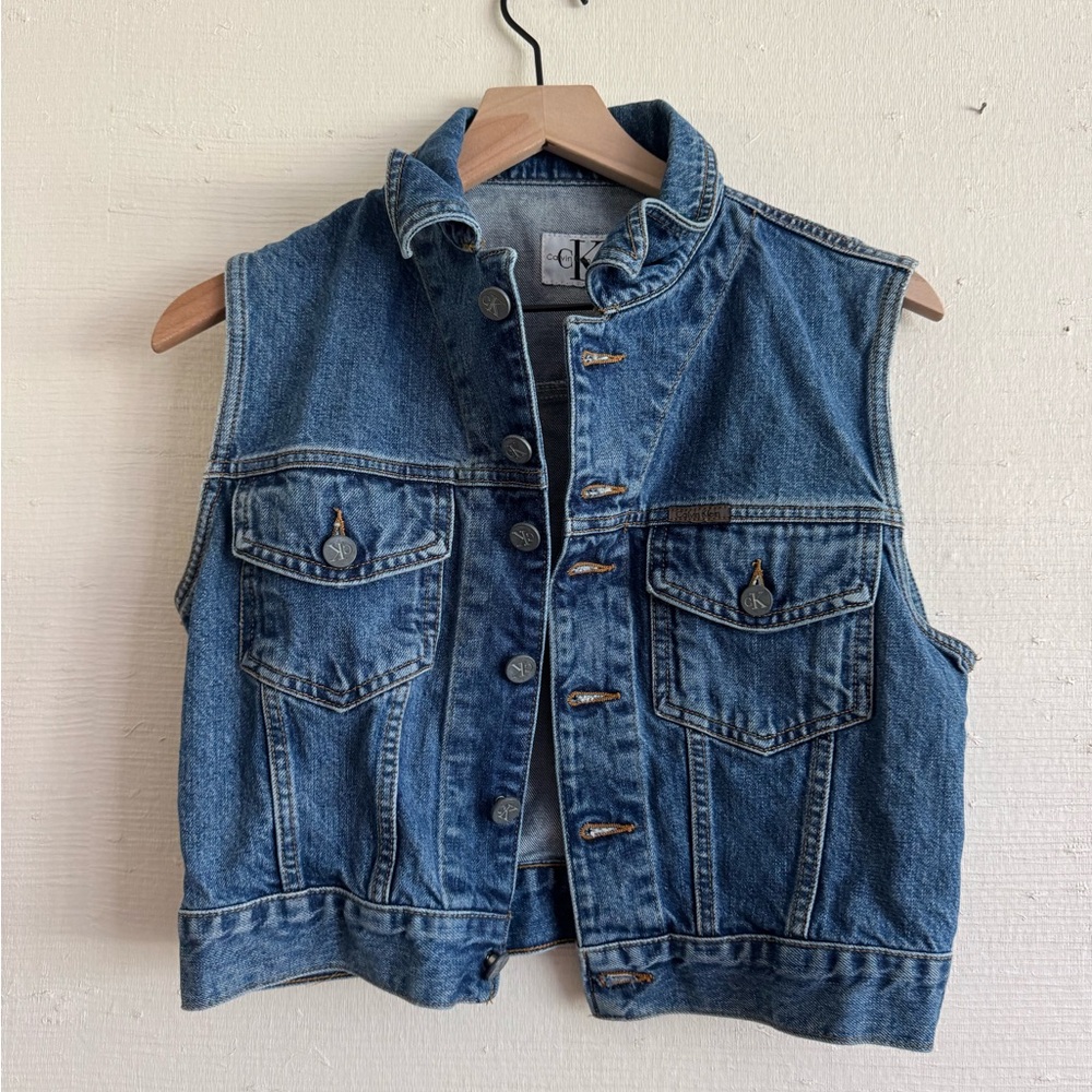 Vintage 90s Calvin Klein denim vest